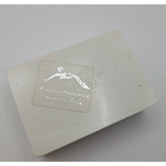 Vintage Lisolachenonce Italian Hand Painted Rare Whimsical Ceramic Trinket Box - Picture 10 of 16